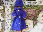 barbie purple knit coat